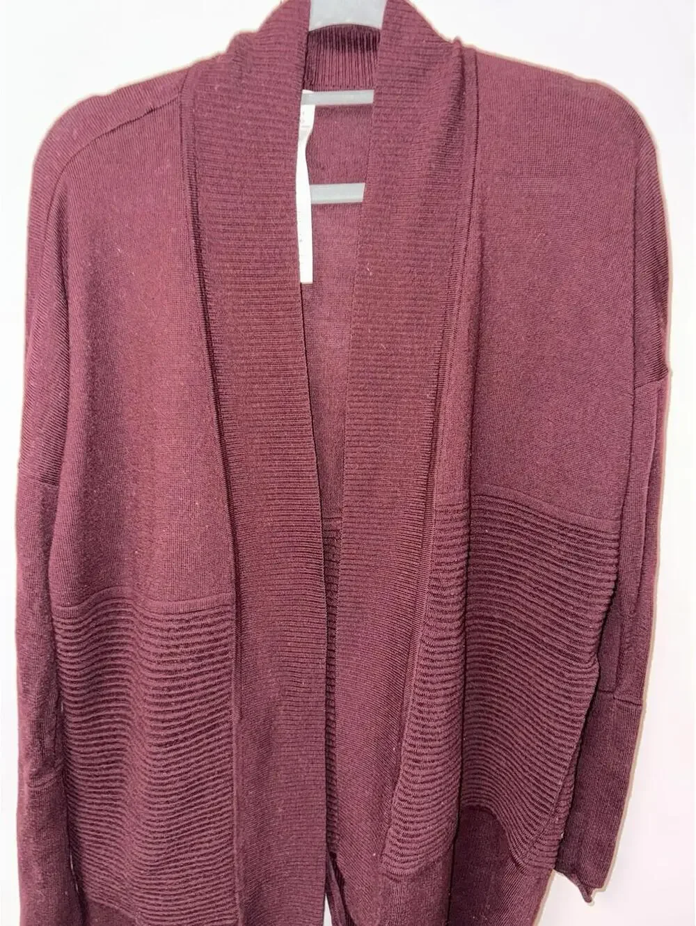 Lululemon womens Lotus merino wool red Cardigan Sweater 4 Split Back warm winter